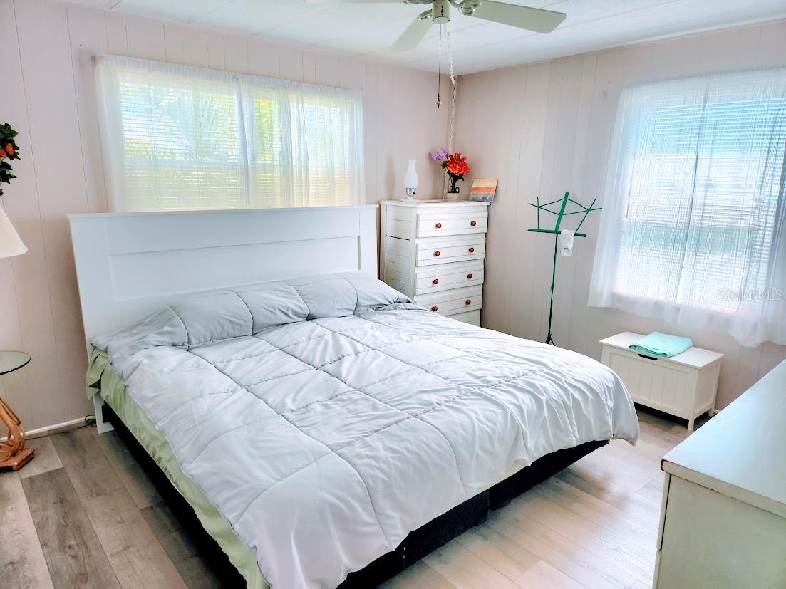 bedroom holds a KING