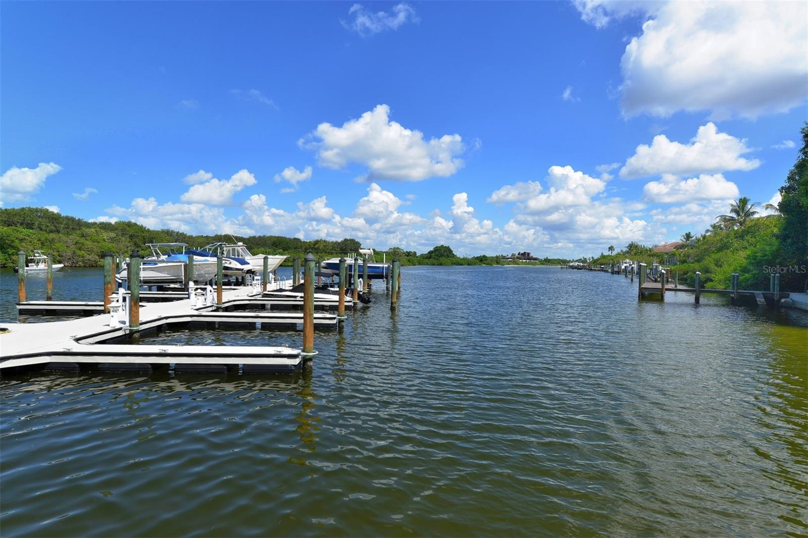 Inlet and boat dock