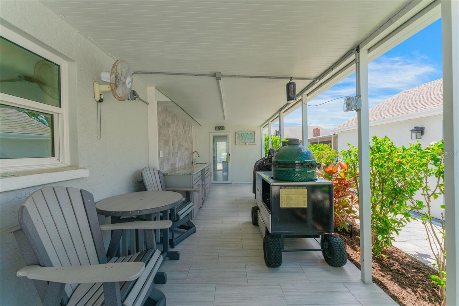 3502 Bahia Vista Open Porch with outside entrance to office