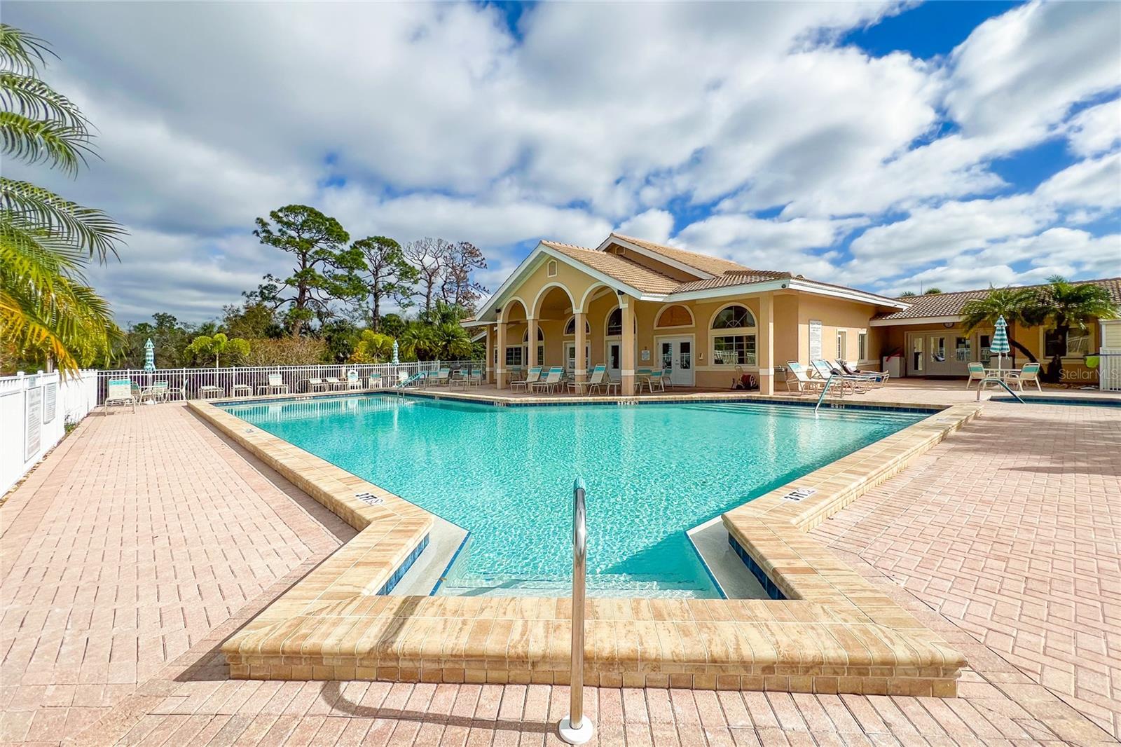 Welcoming pool area