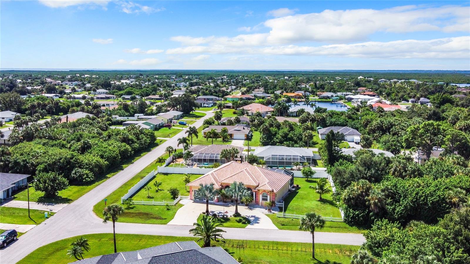 AERIAL VIEW OF THE HOME