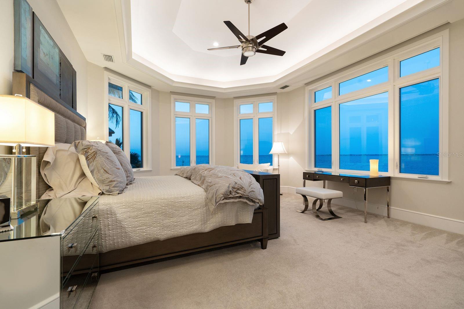 Evening Photo of Primary First Floor Bedroom