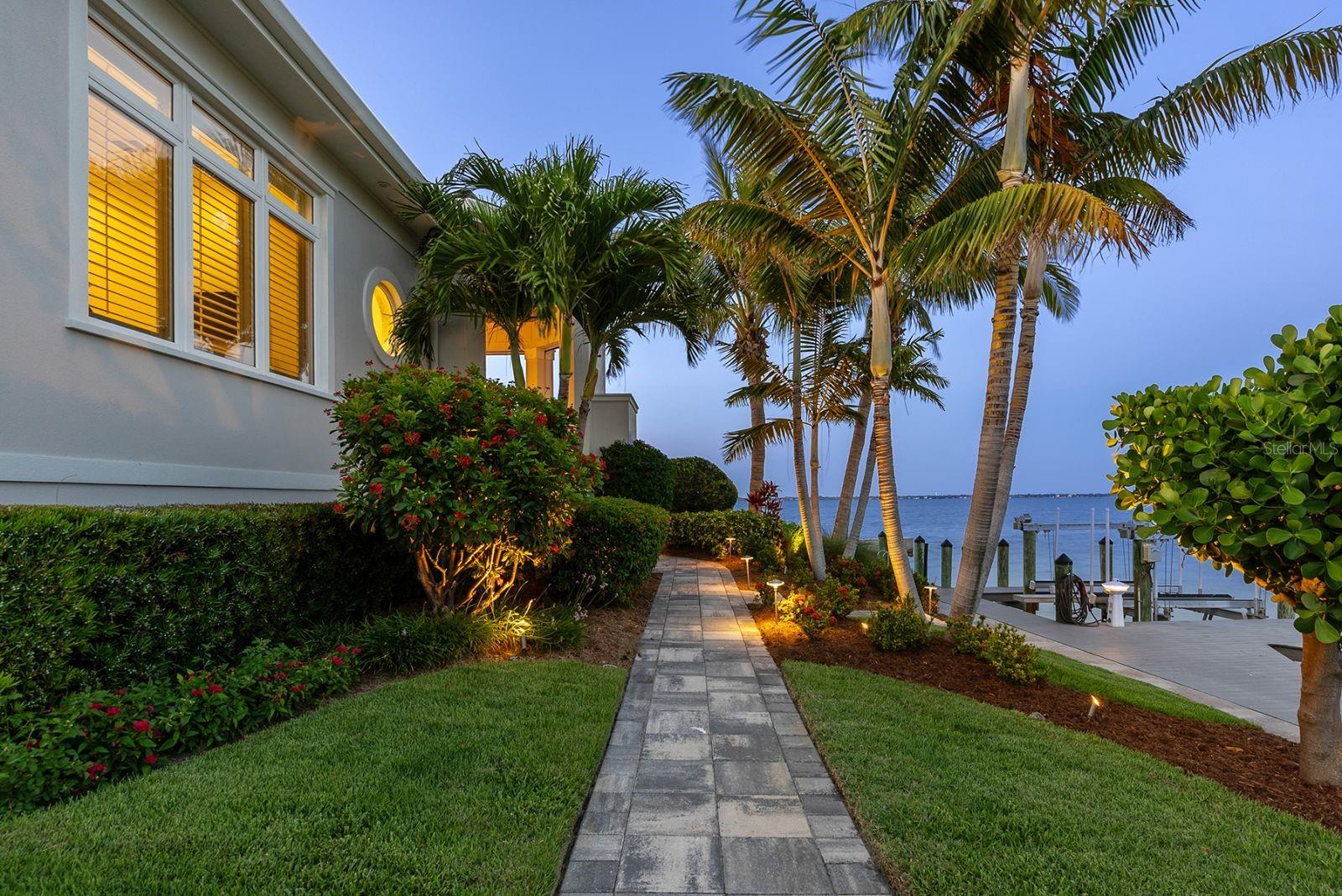 Evening Photo of Walkway to Dock