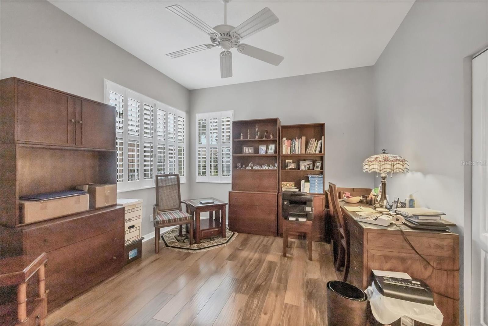 Bedroom 3 is used as an office