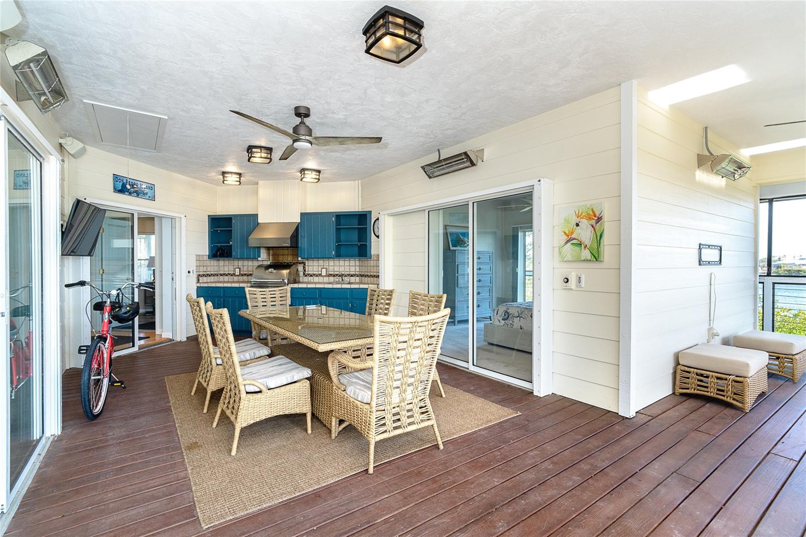 Rear Deck and Outdoor Kitchen.