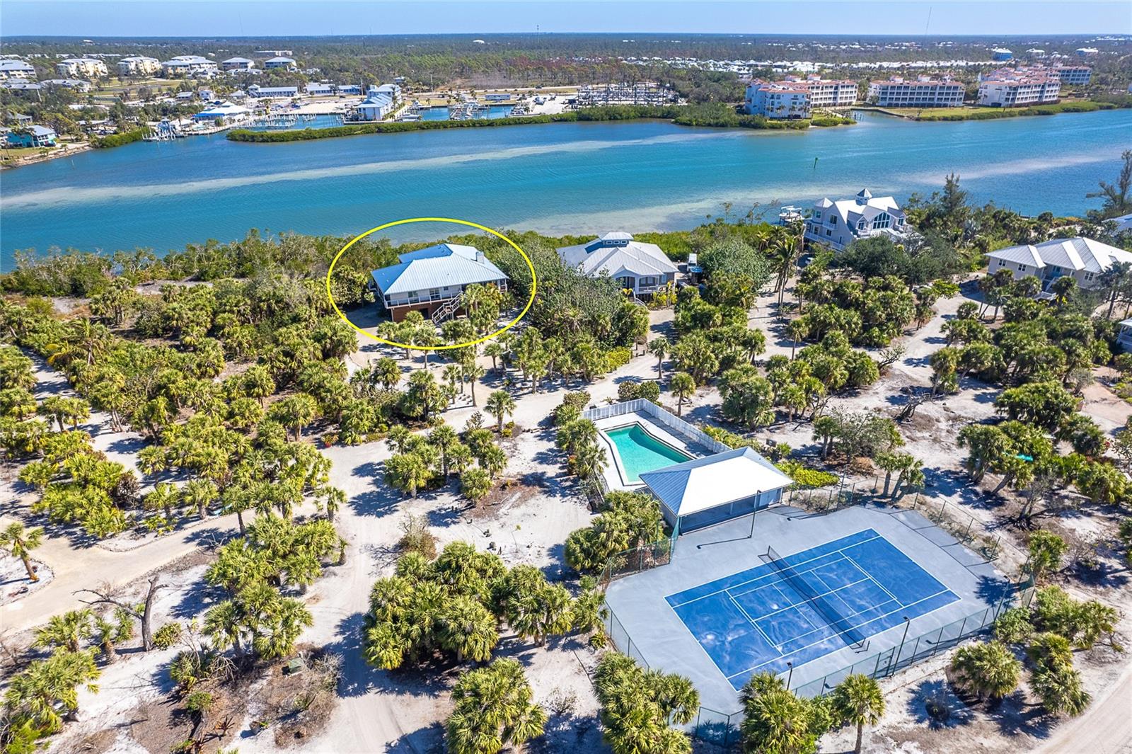 Aerial View of Home.
