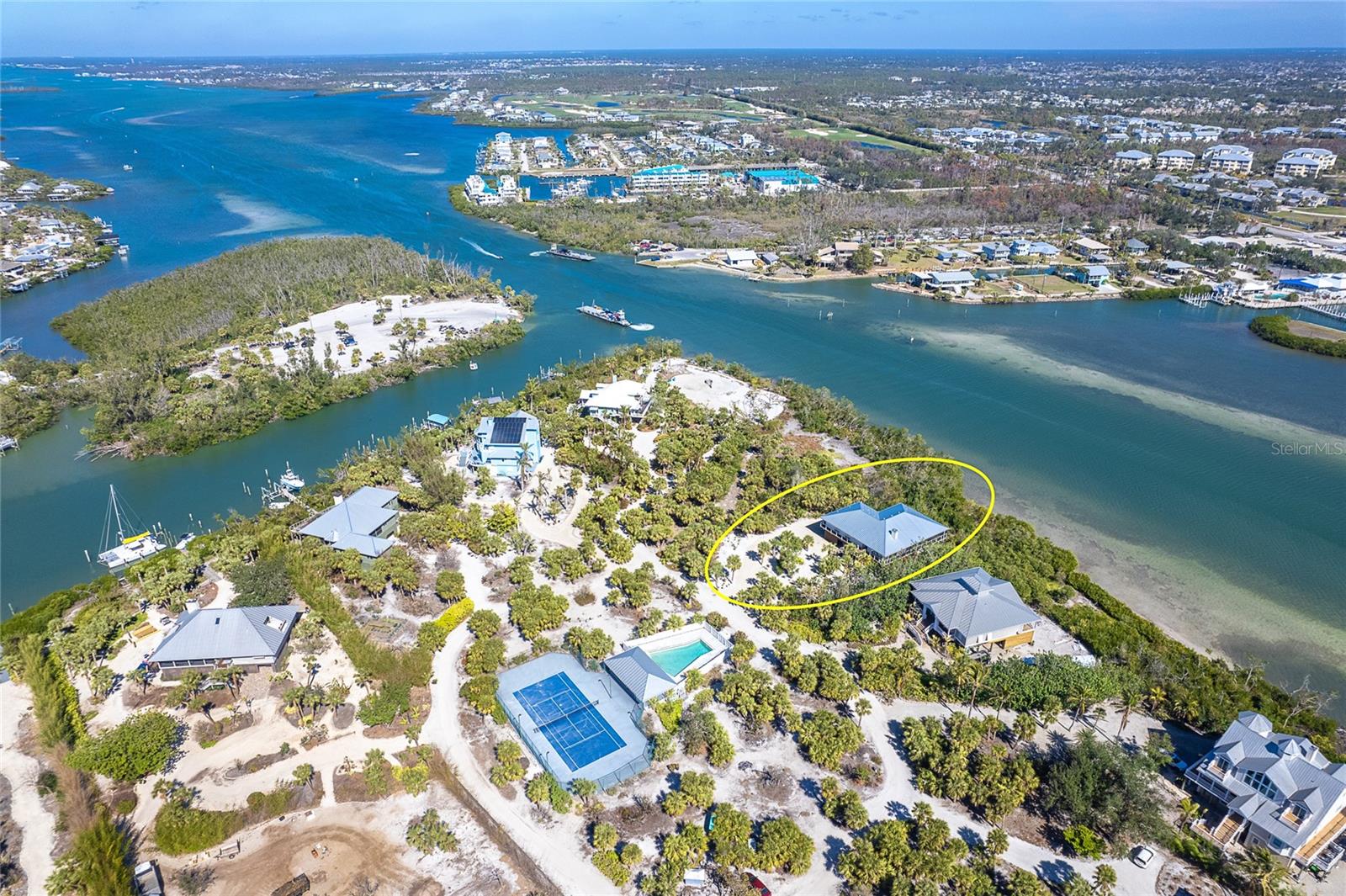 Aerial View of Home.