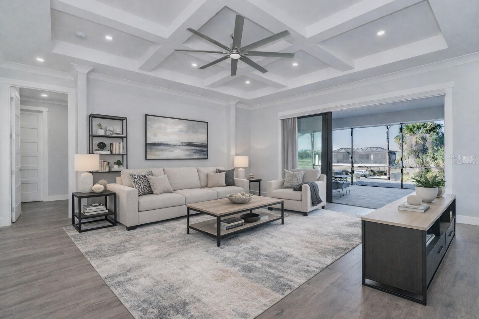 Virtually Staged Living Room