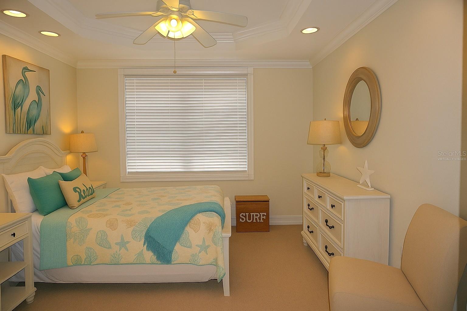 Virtually staged Primary ensuite bedroom