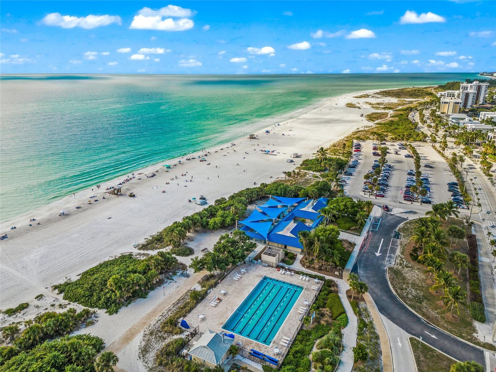 North Lido pavilion and community pool