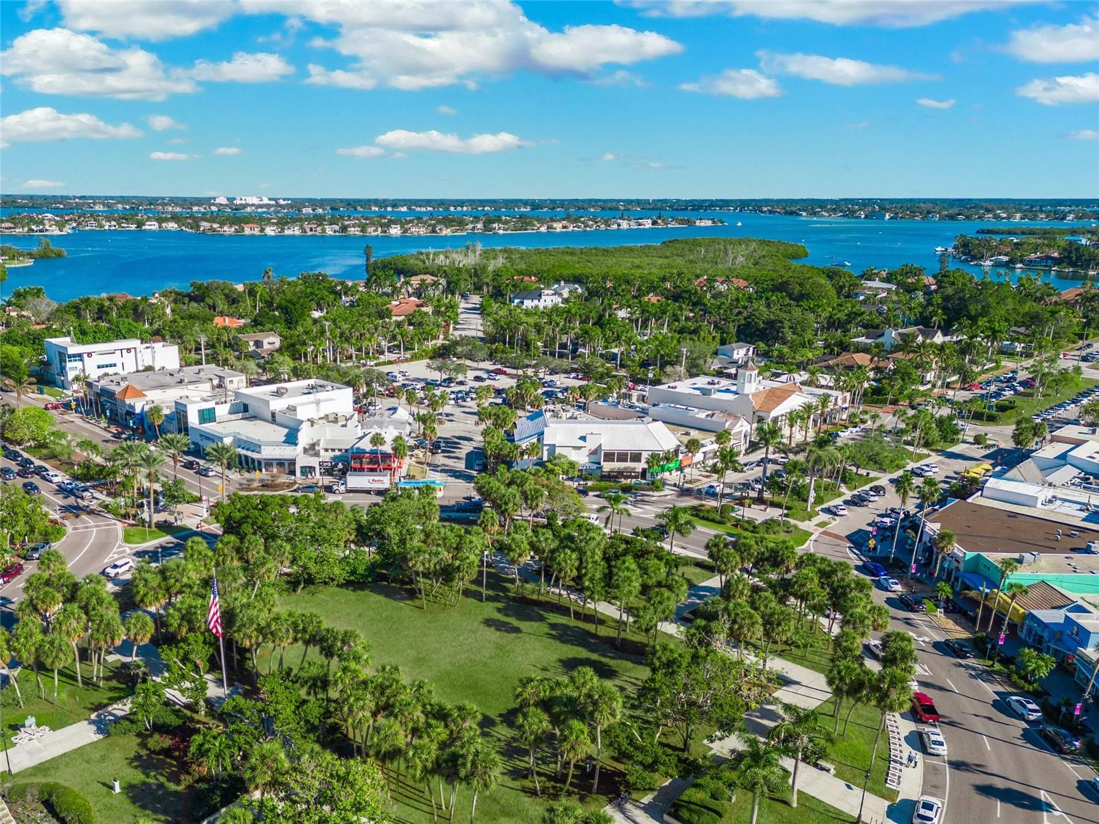 Aerial St Armands Circle