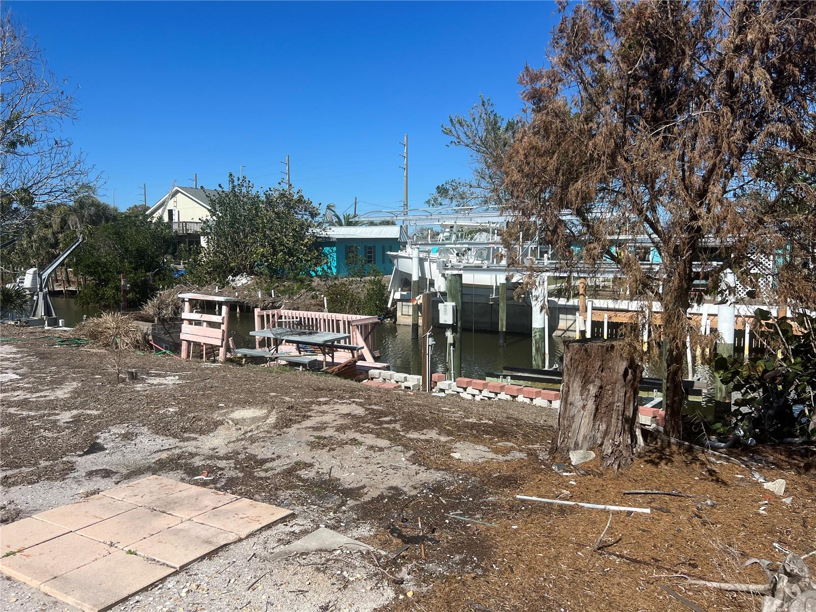 Dock was destroyed in recent hurricane