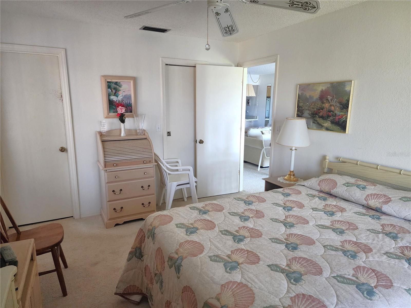 Master with bath and Large walk-in closet