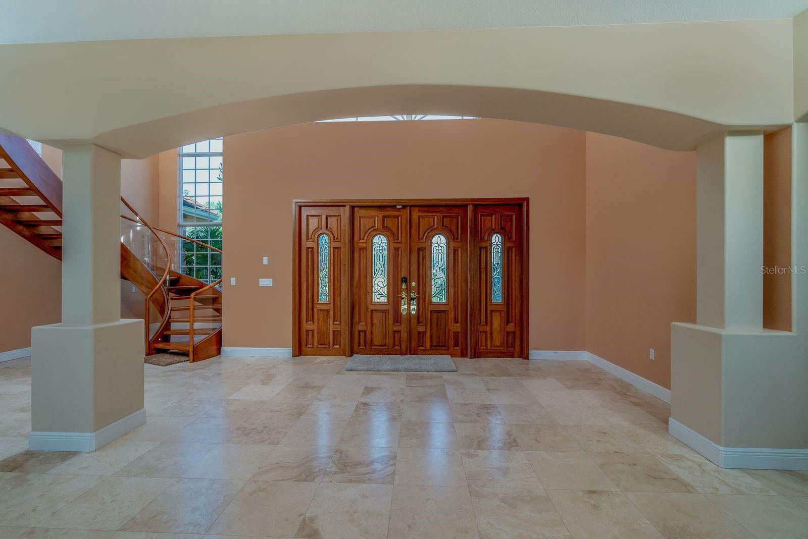 Mahogany impact doors
