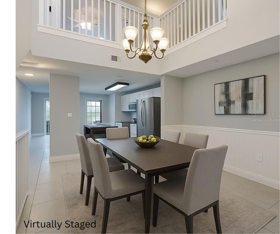 Virtually Staged Dining Room