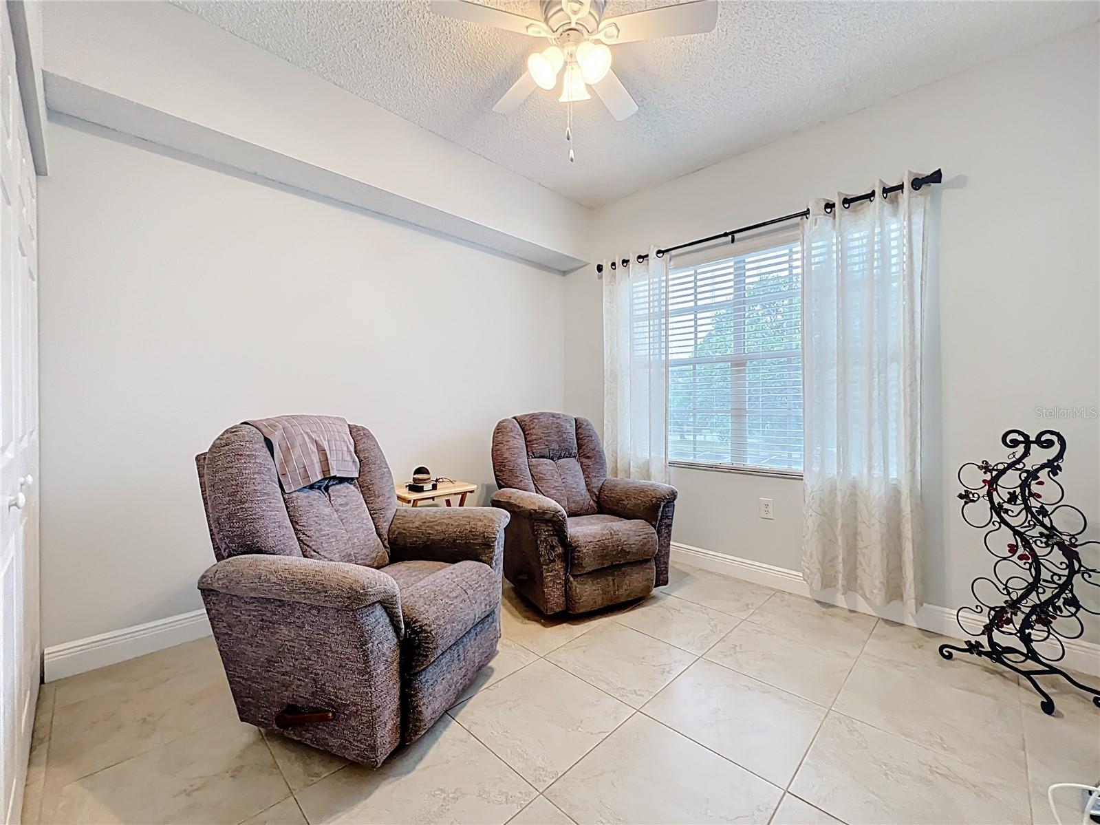3rd bedroom is on 2nd floor, shown as sitting room