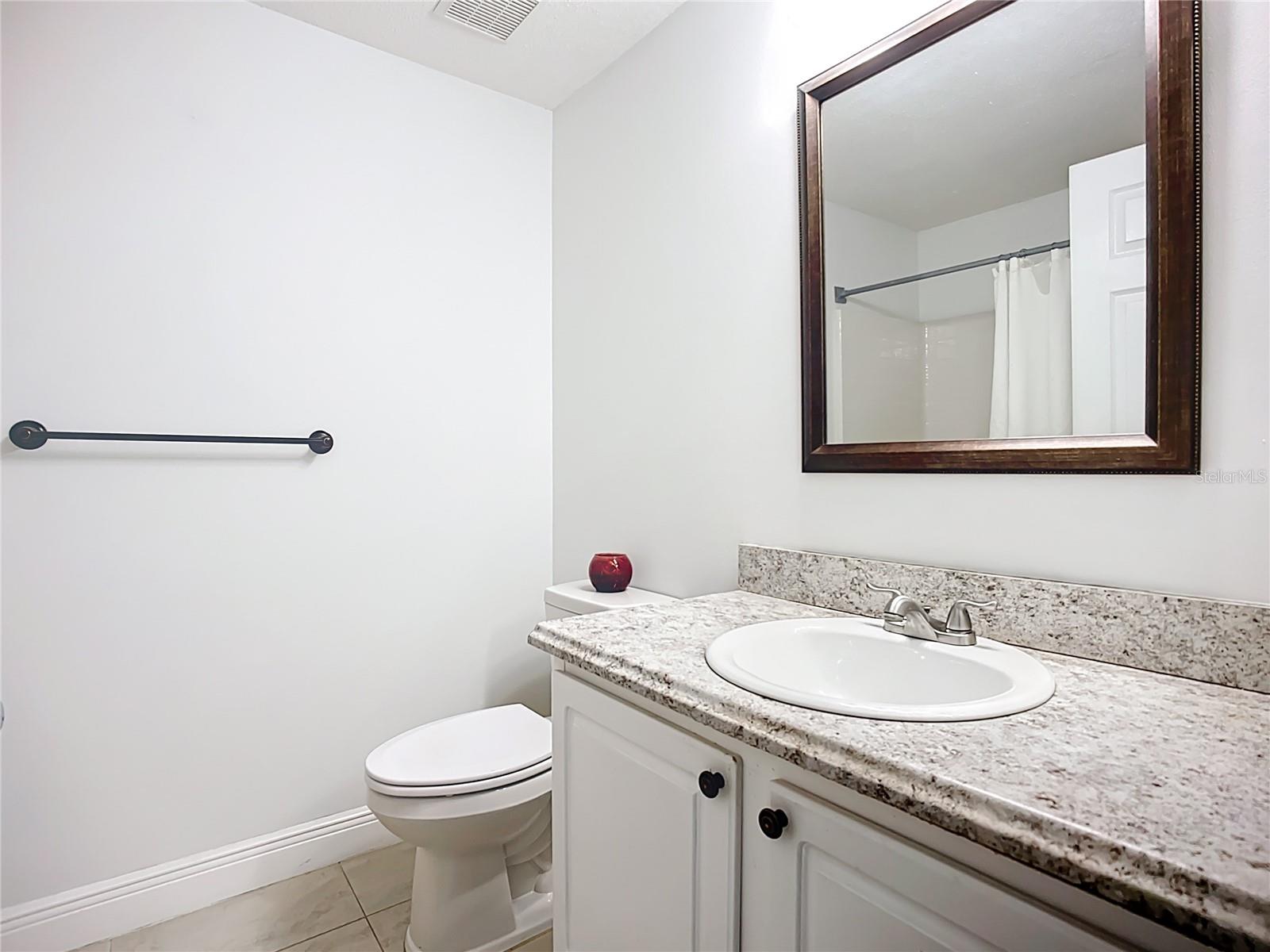 Bathroom 2 on second floor next to 3rd bedroom