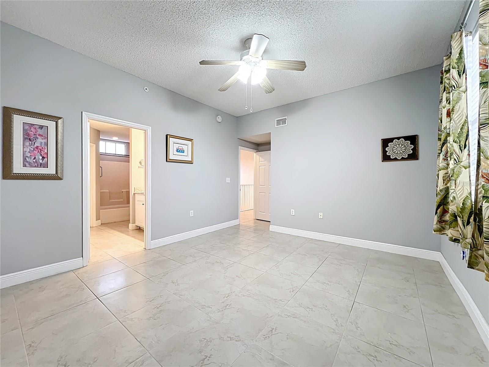 Large Primary bedroom entry from catwalk