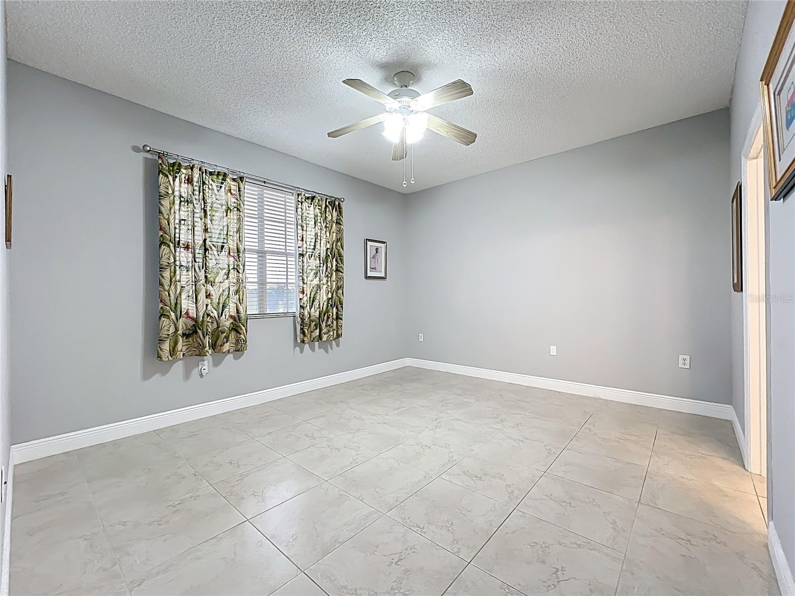 Large window brings in natural light