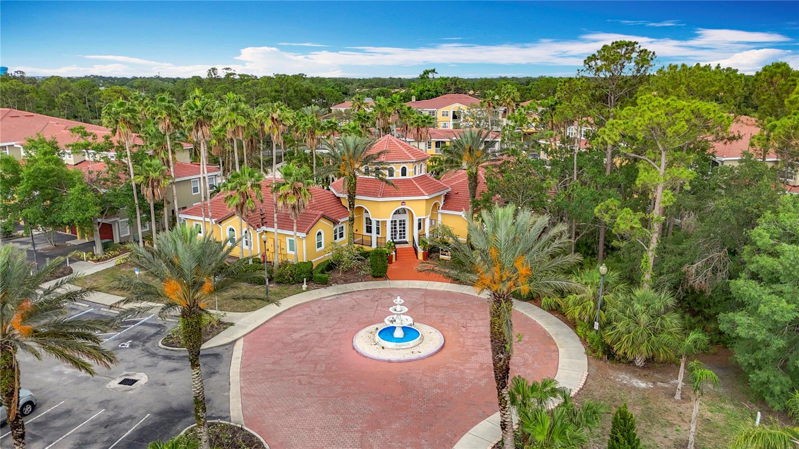 Clubhouse amenities await in this lush, tropical paradise.