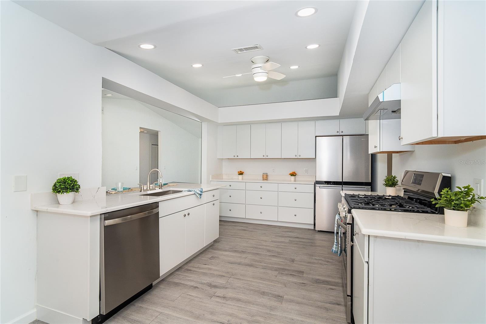 New stainless steel appliances