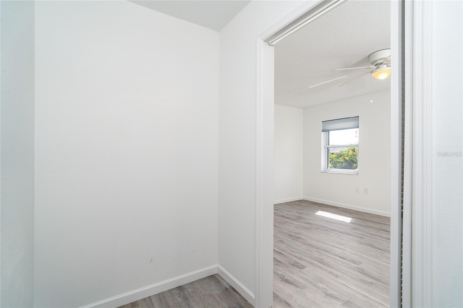 Master bedroom walk-in closet