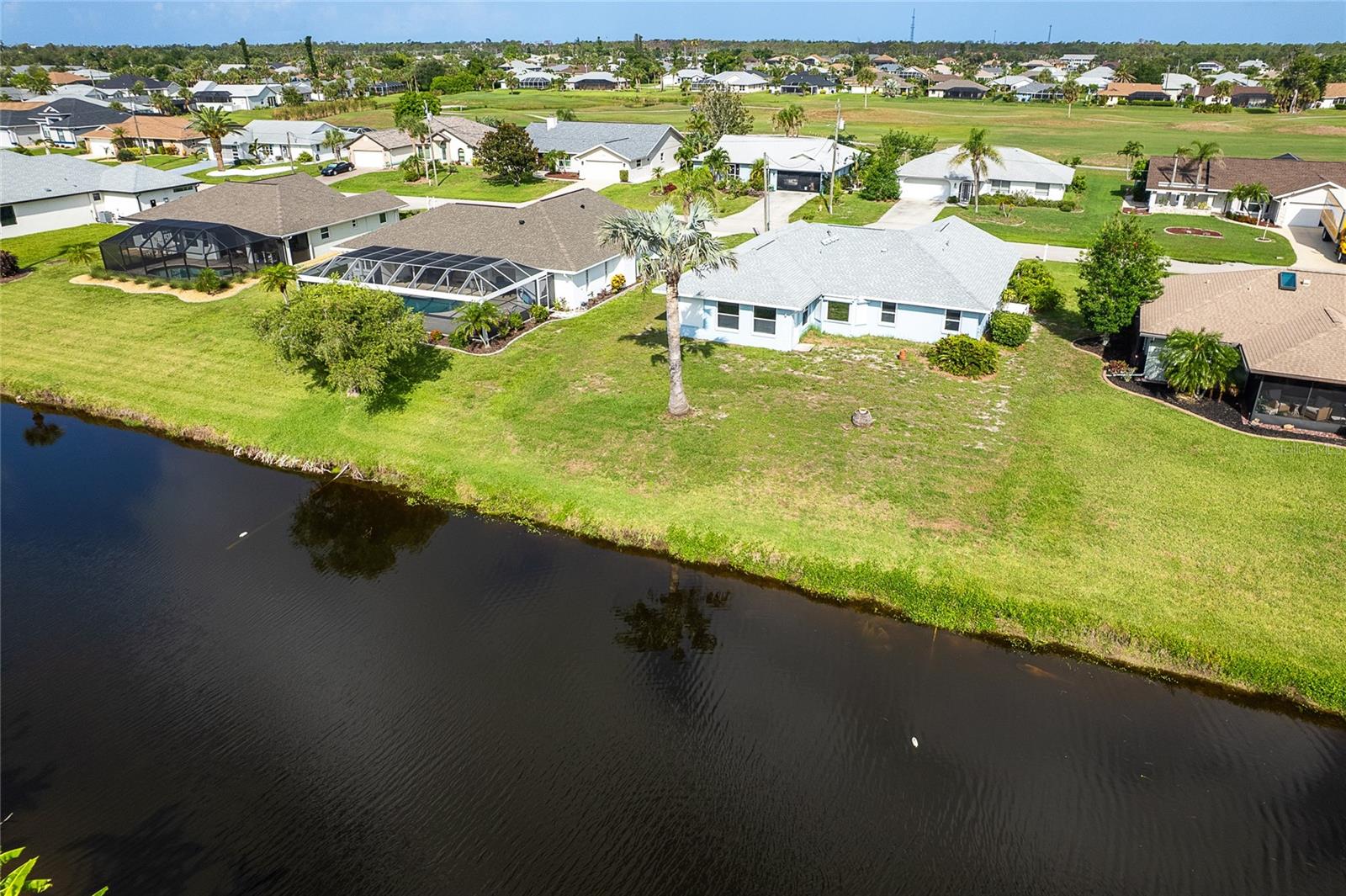 Beautiful canal front neighborhood