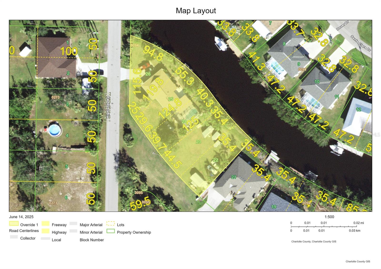 Plat of the property