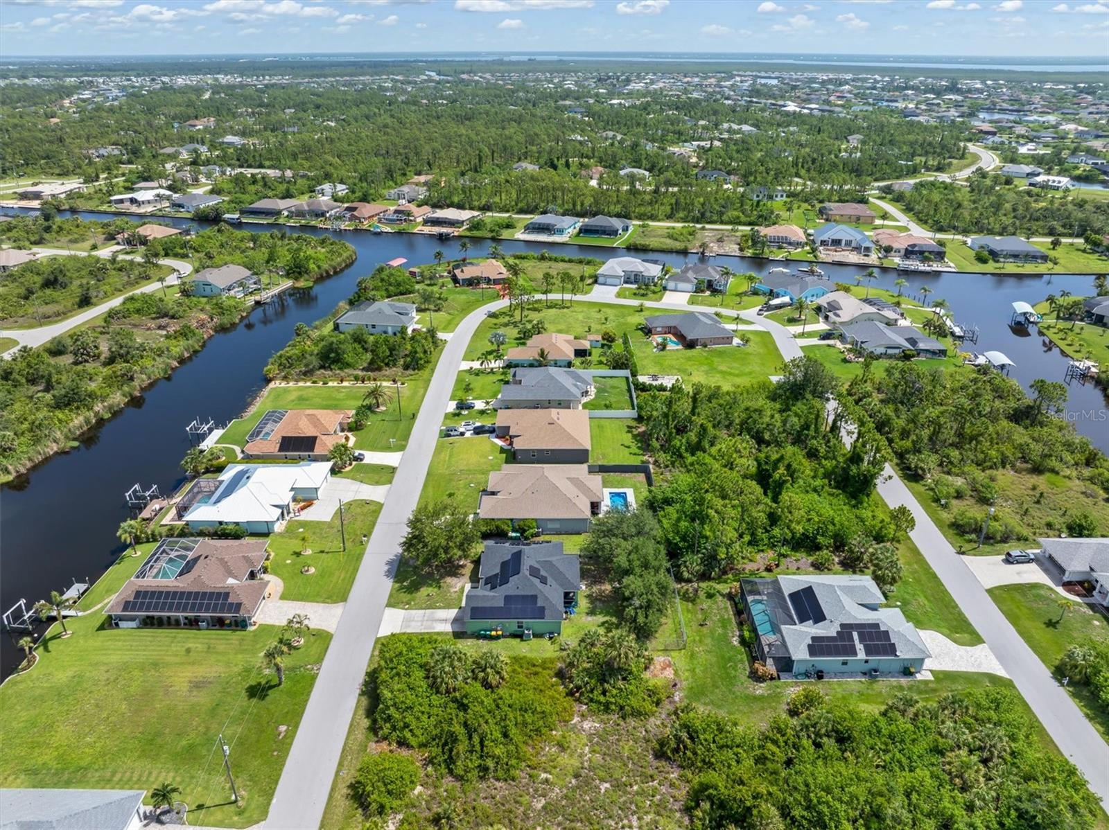 Canals lead to Gulf.