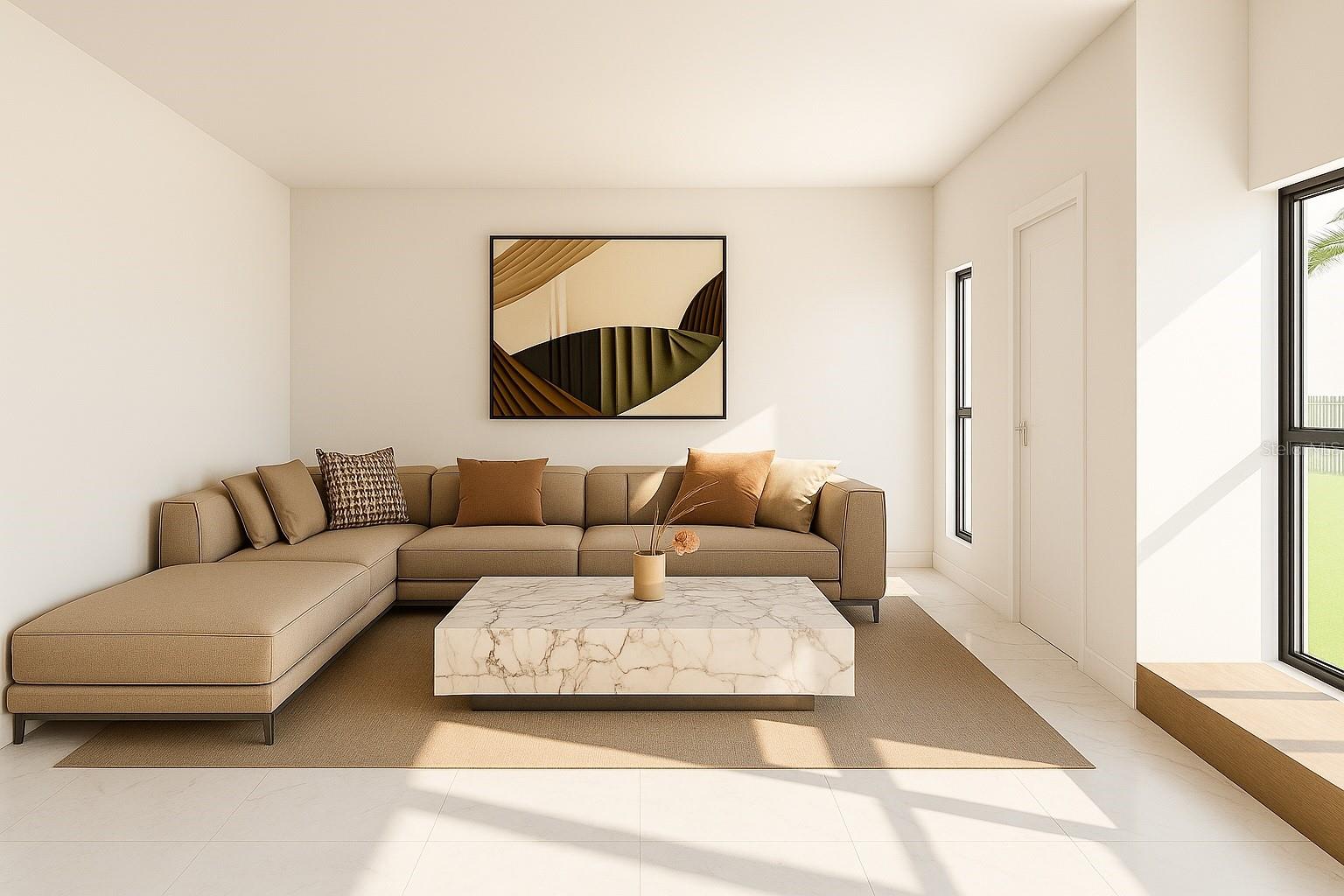 Rendering Living Area