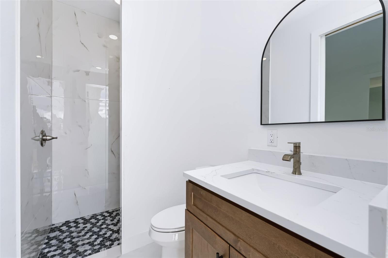 Ensuite Bath also serves as a Pool Bathroom