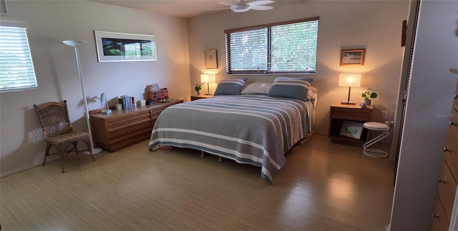 Master Bedroom 14 x 15 with 2 closets