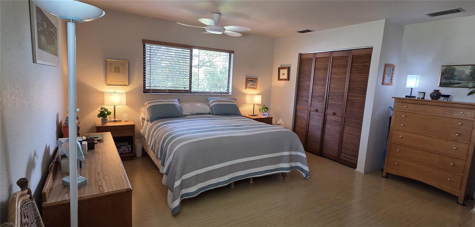 Master Bedroom 14 x 15 with 2 closets