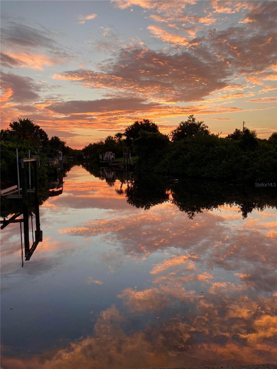 Sunrise on the waterway Photo kindly provided by owner