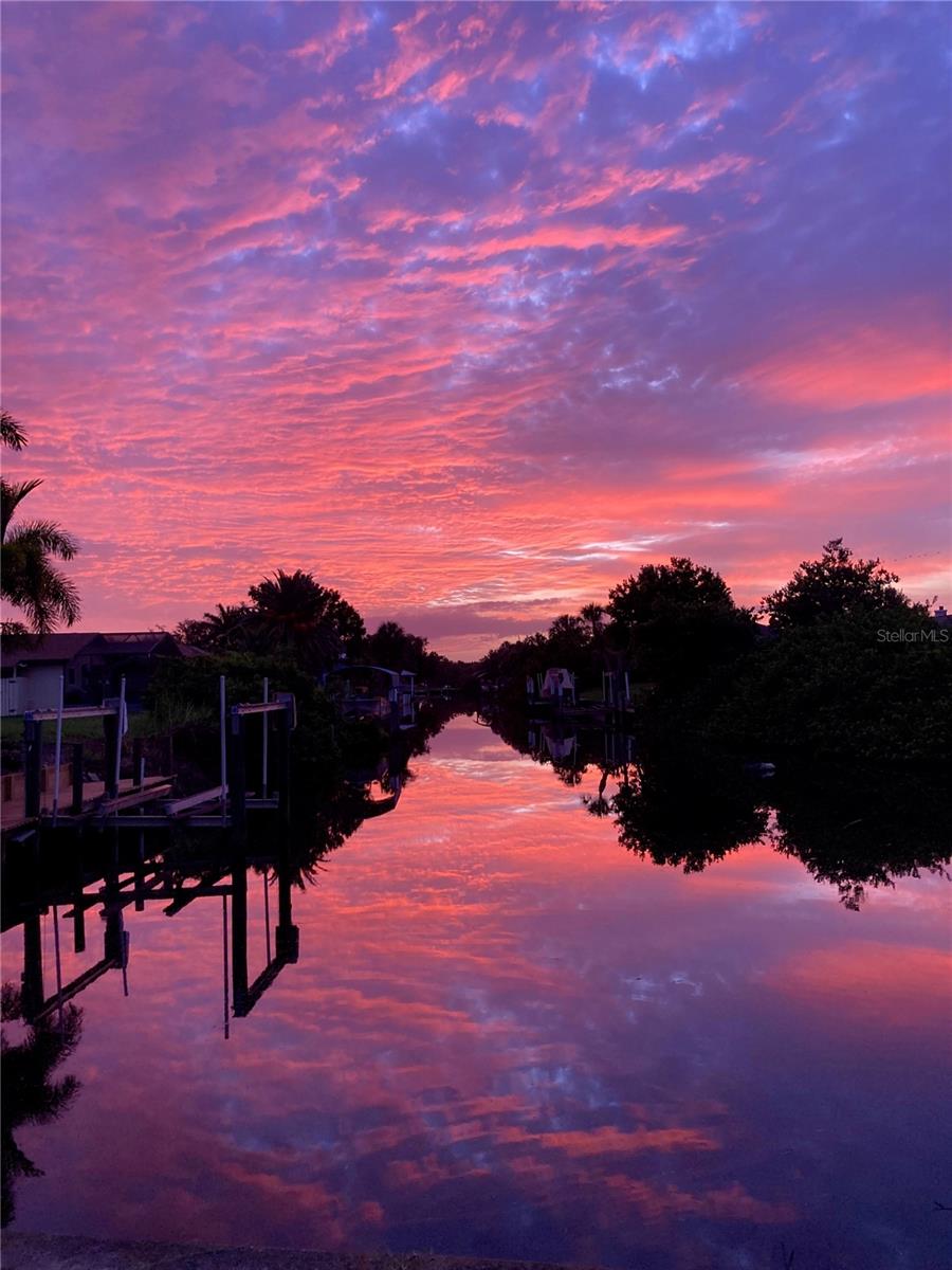 Sunrise on the waterway Photo kindly provided by owner