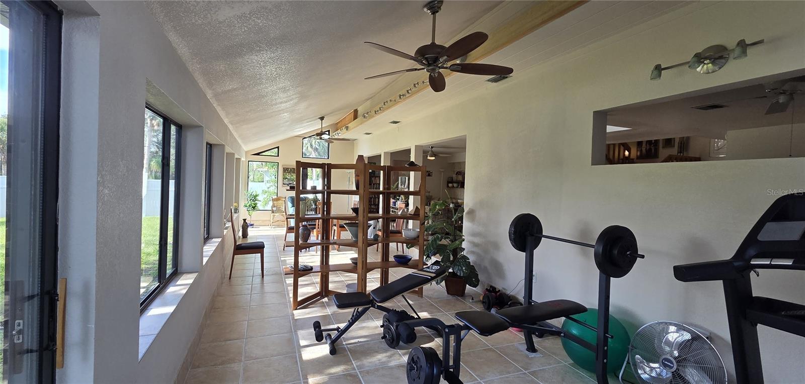 Exercise area of bonus room 11 x 16