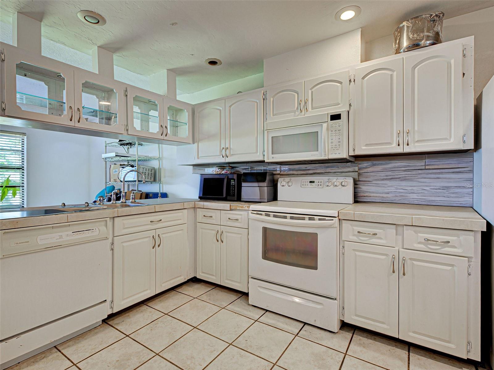 Open kitchen.