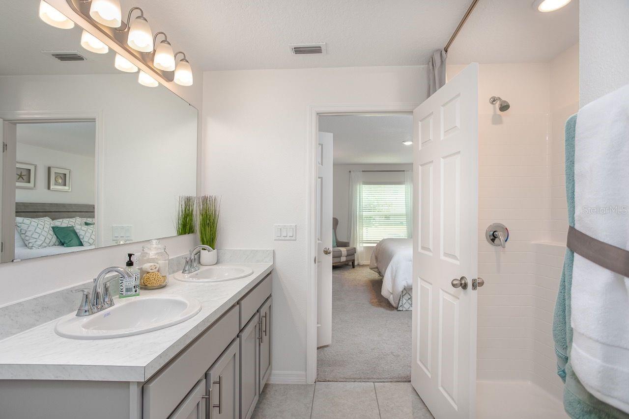 Model home - actual features may vary.