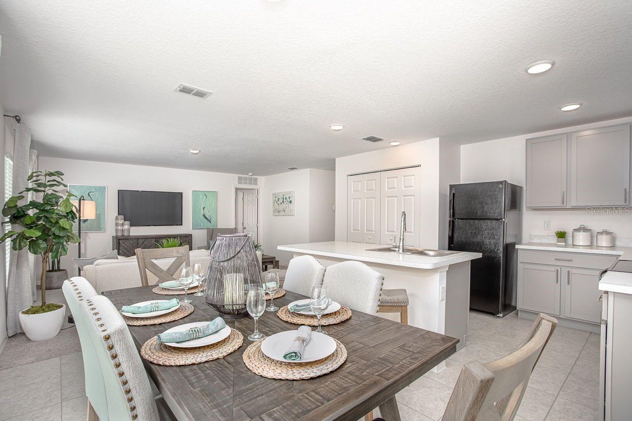 Model home - actual features may vary.