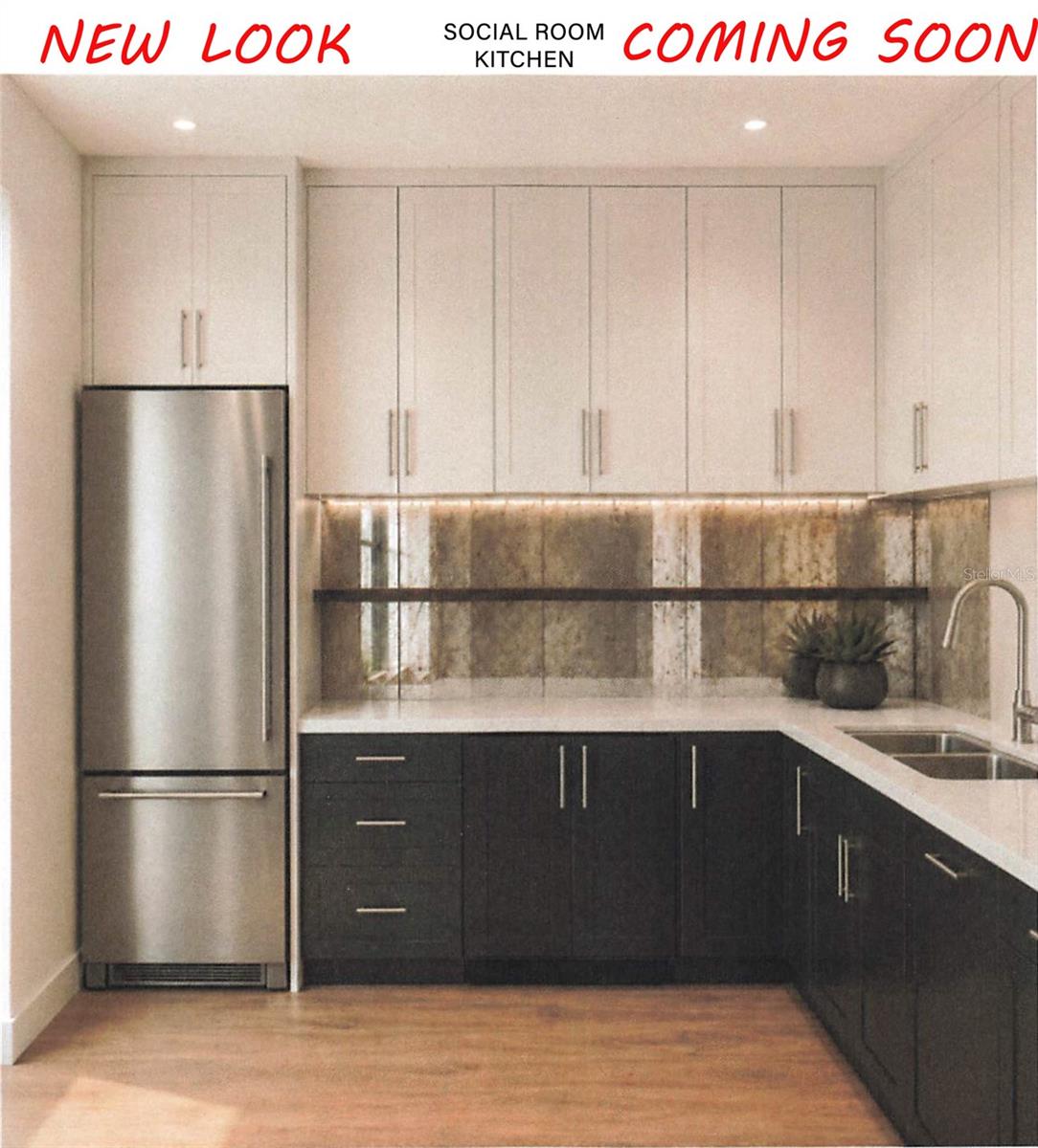 redesigned clubroom - kitchen