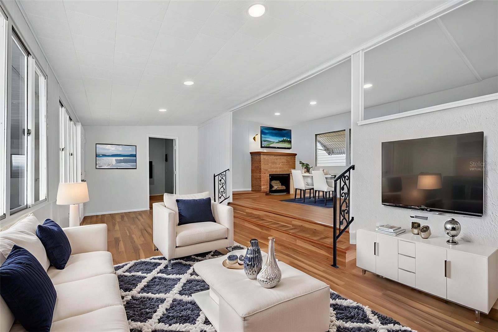 Virtually Staged Living Room
