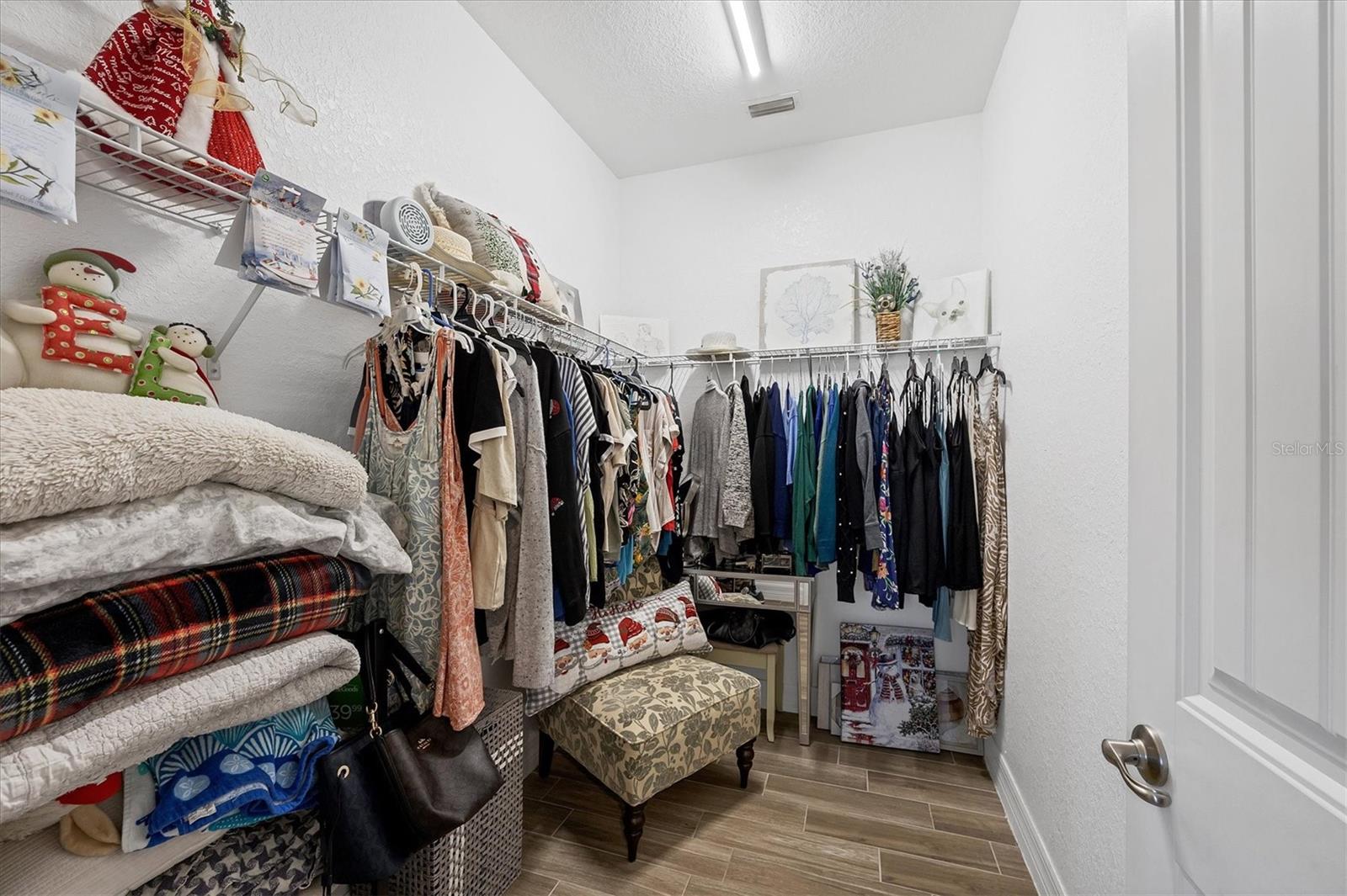 Huge primary closet!