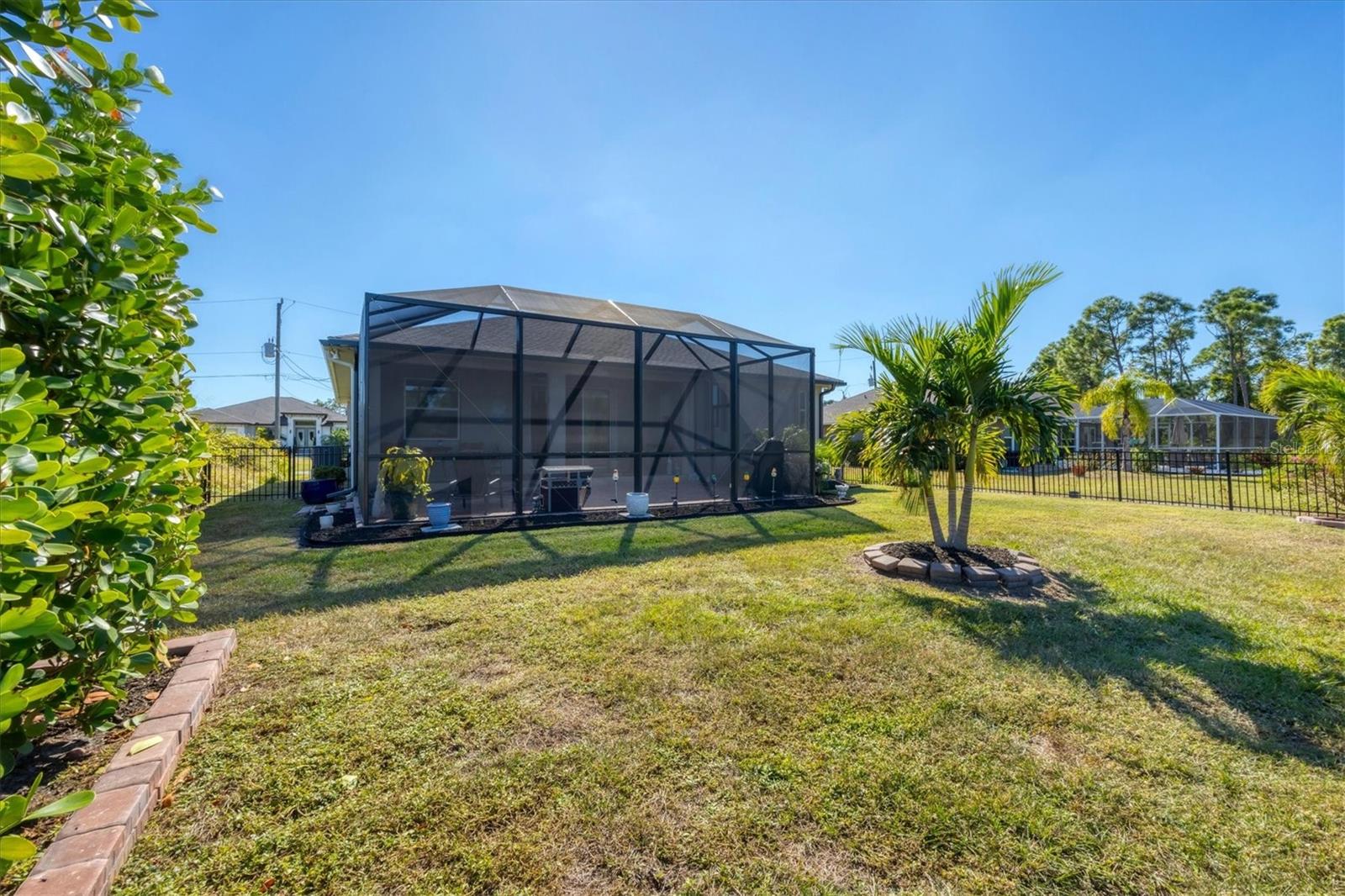 Nice fenced back yard