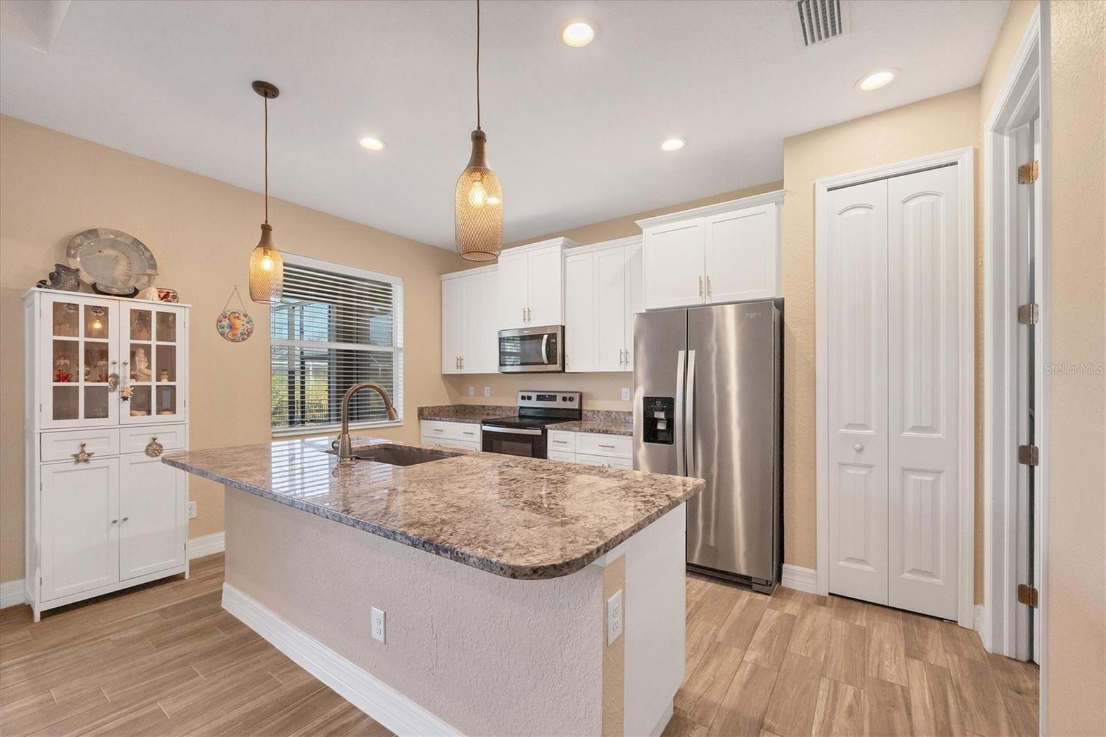 Fabulous kitchen with stone counters!