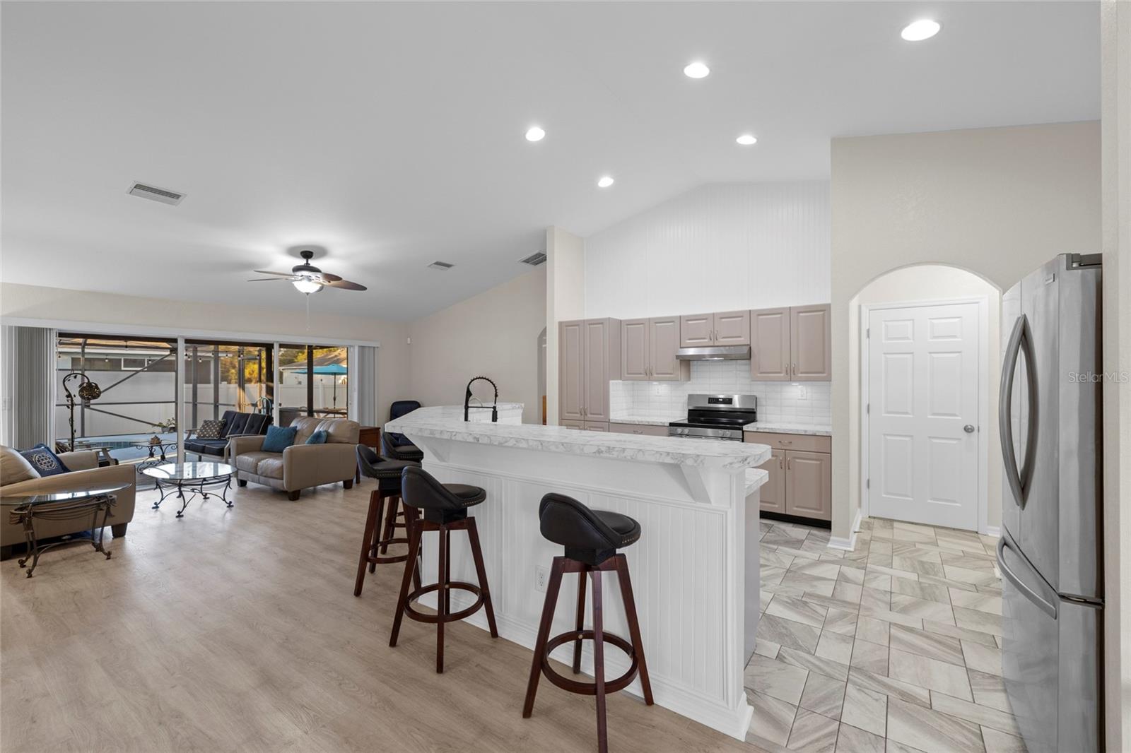 Kitchen Facing Living Room
