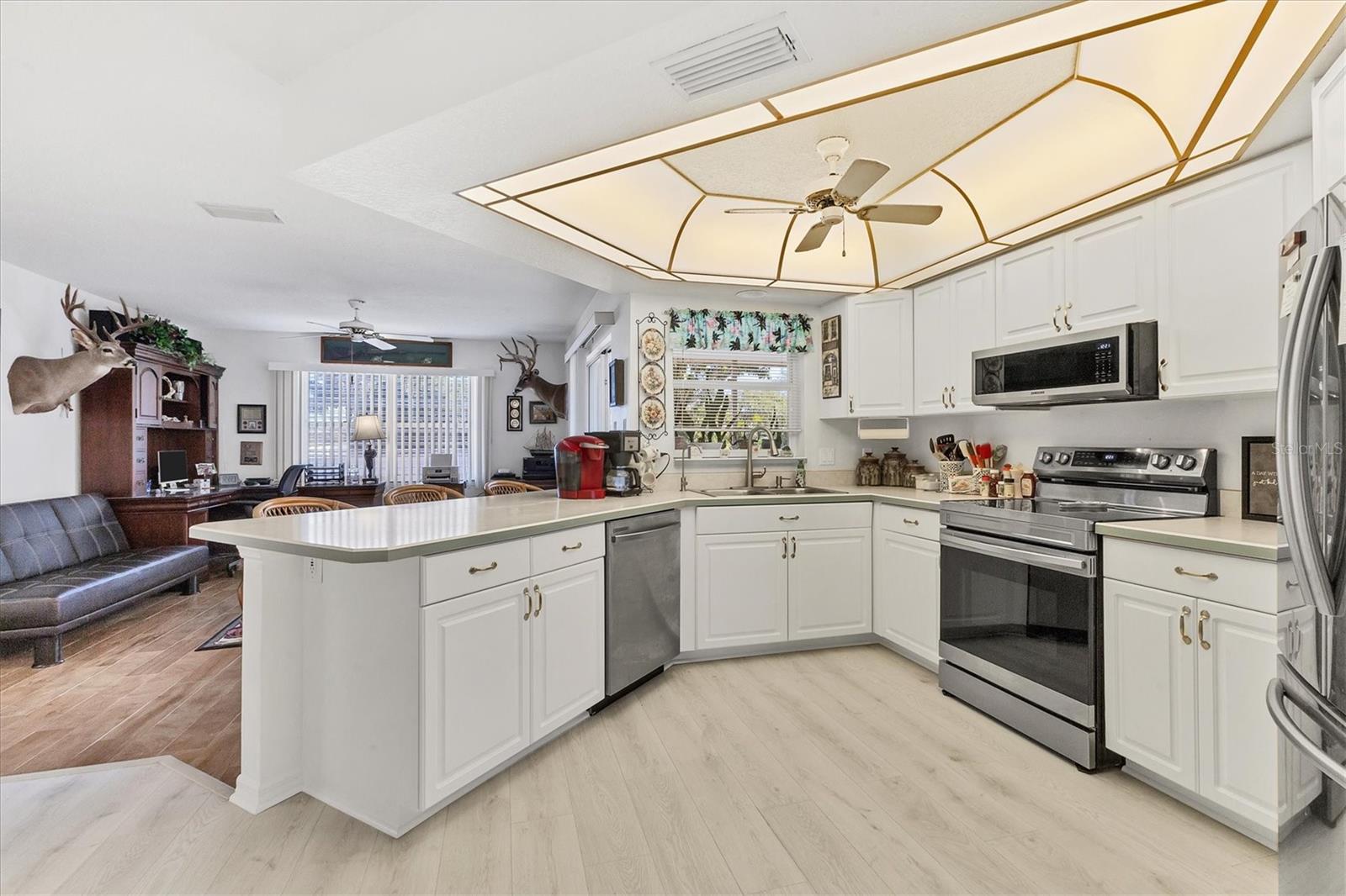 Kitchen, family room