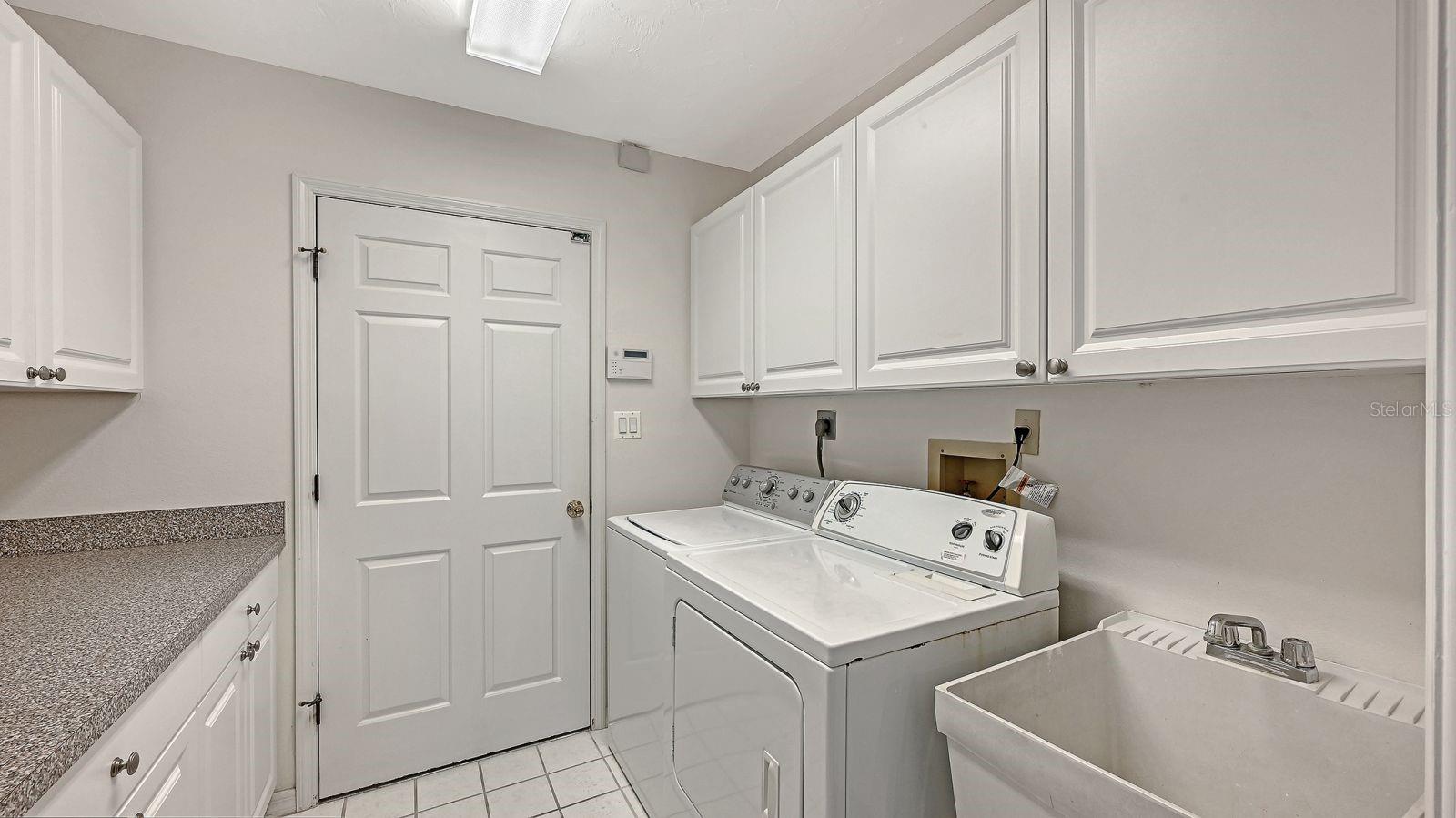 Interior laundry room for added convenience