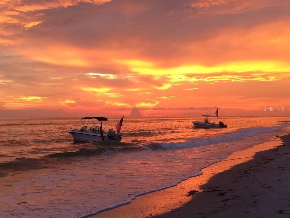 Sunset.