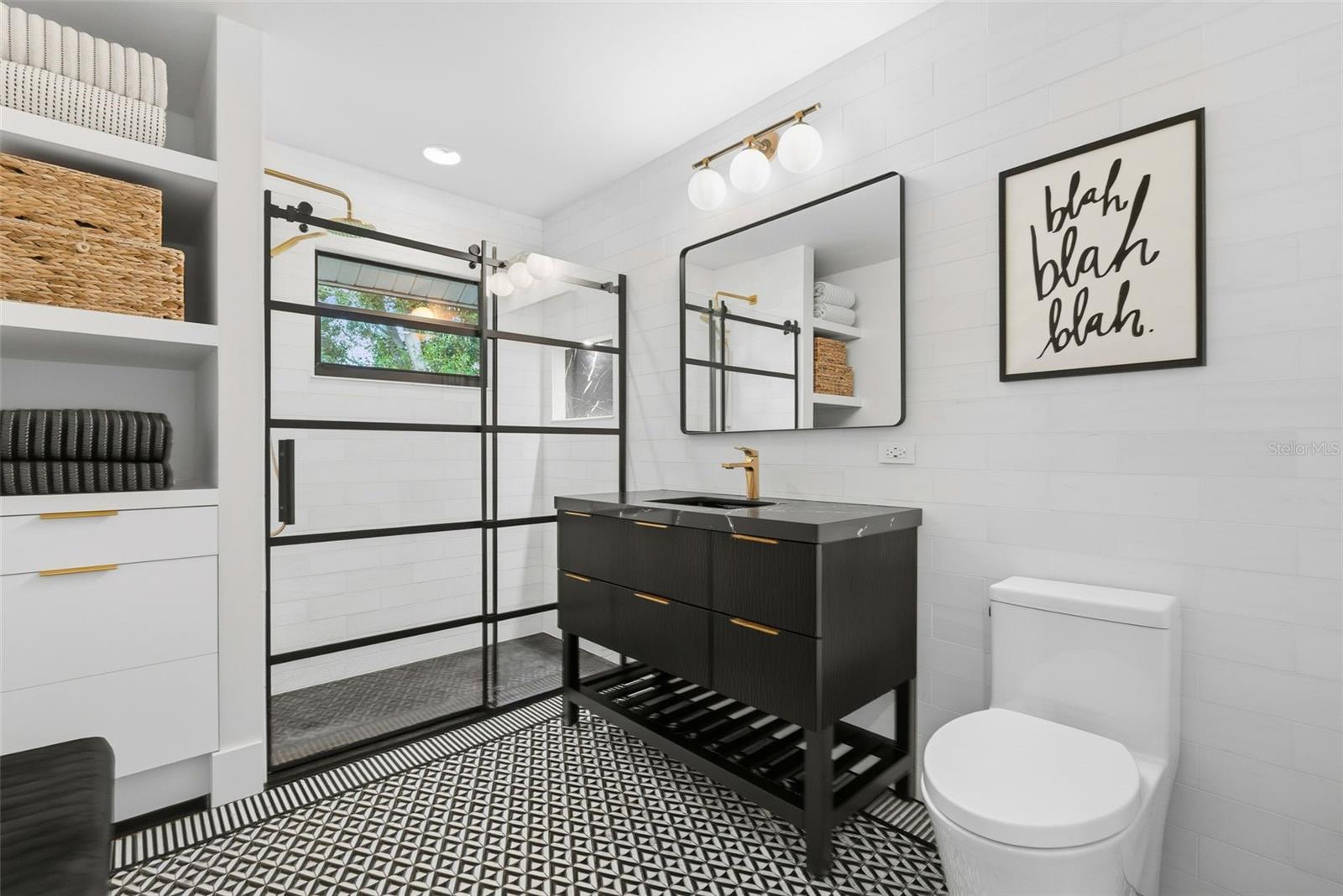 modern upstairs bath