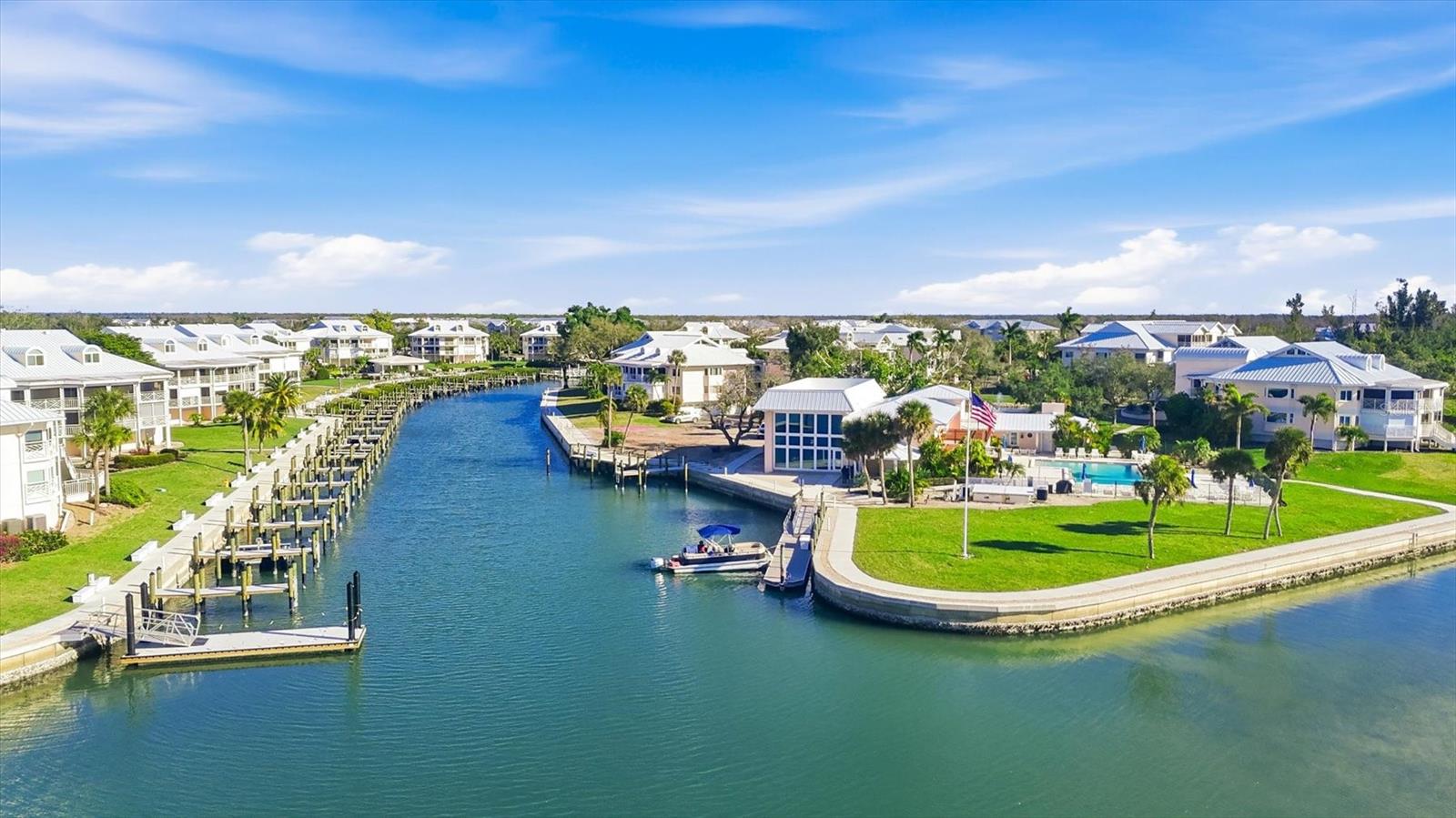Brand new deep water marina features all new slips, electric, water, kayak launch and day docking for guests of owners